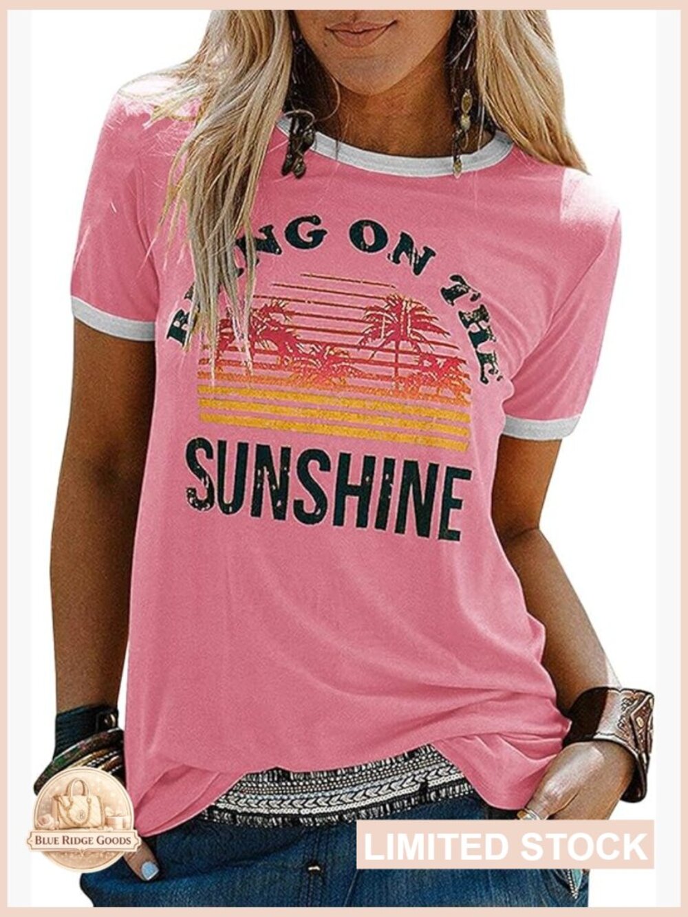 Graphic Tee Short Sleeve Loose Fit Cotton Blend Summer Casual T-Shirt